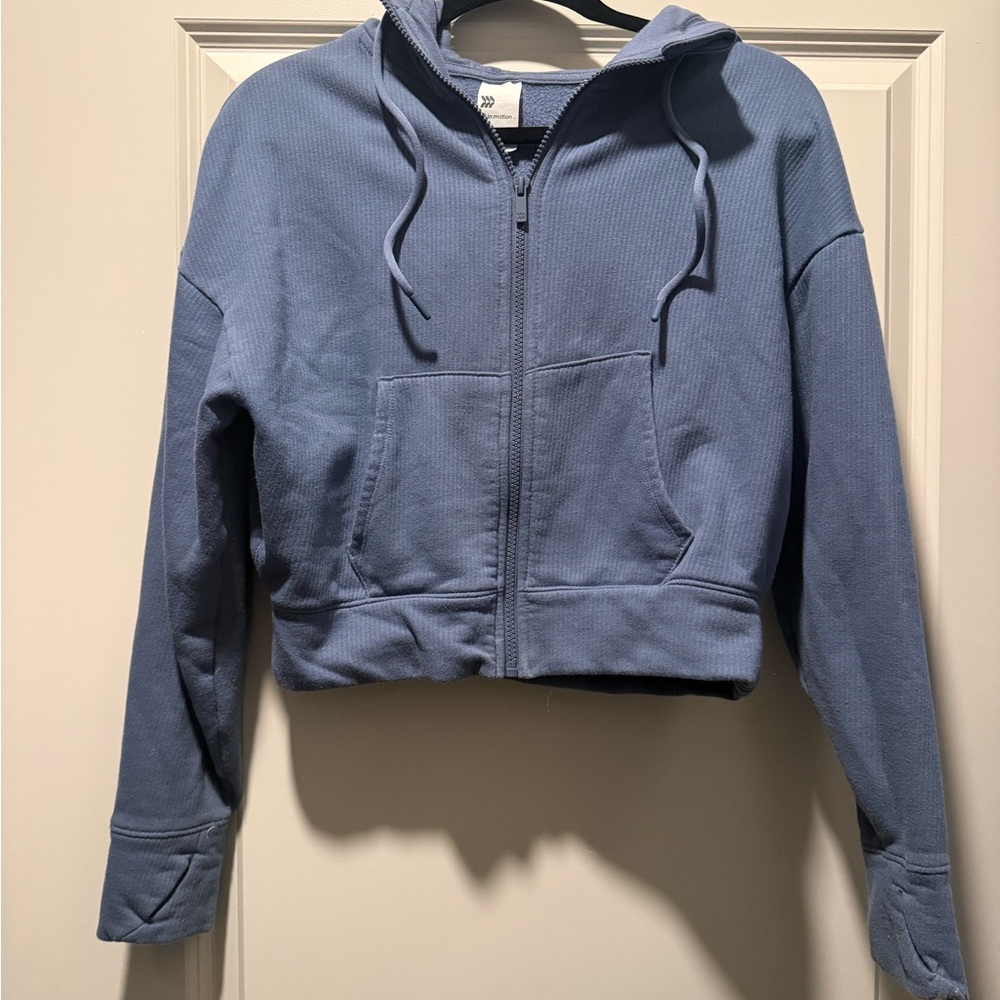 all in motion Dusky Blue Zip-Up Hoodie